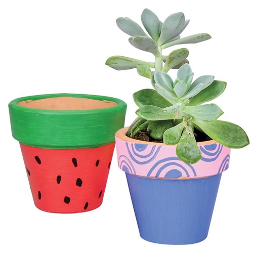 Bright Terracotta Pots