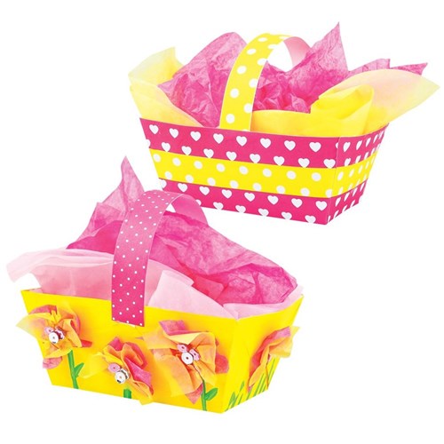 Beautiful Cardboard Easter Baskets