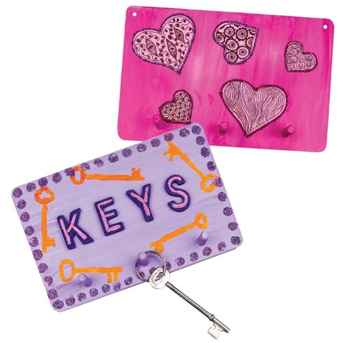 Hearts and KEYS Wooden Key Holders