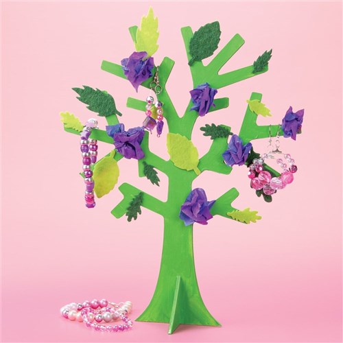 Pretty Jewellery 3D Wooden Tree Stand