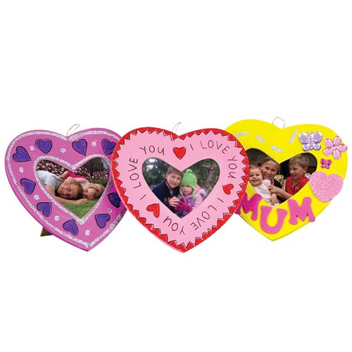 I Love You Mum Papier Mache Heart Frame