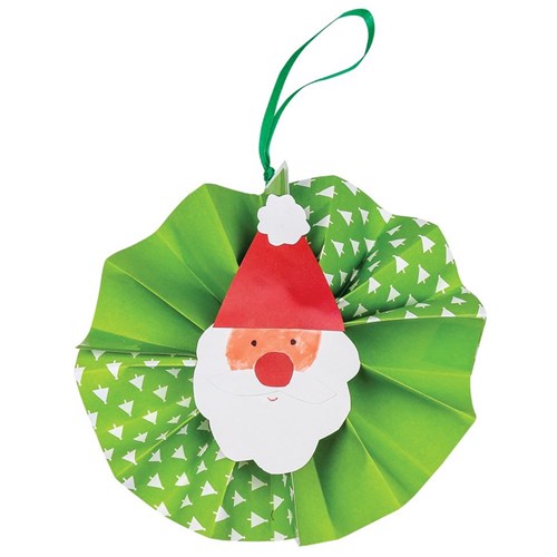 Santa Rosette Decoration