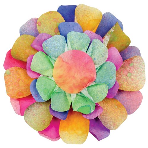 3D Colour Diffusing Paper Flower