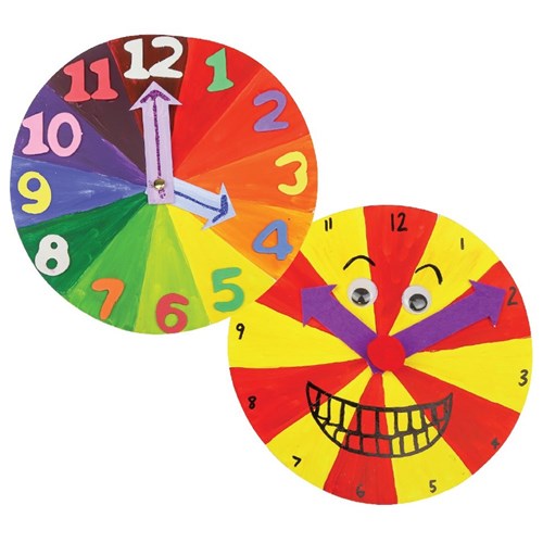 Quirky Cardboard Clocks Paper & Card CleverPatch Art & Craft Supplies