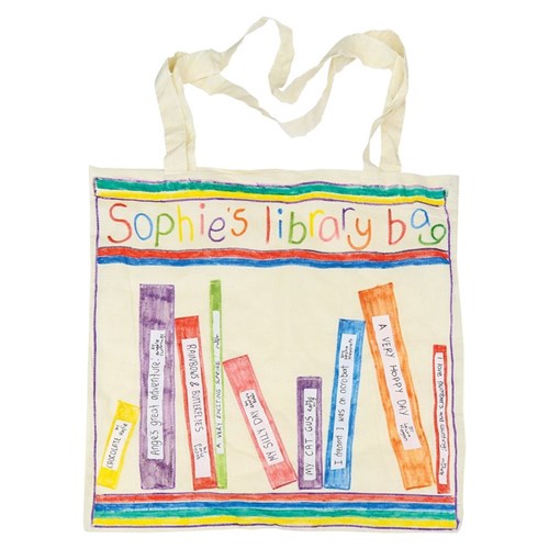 Cotton Library Book Bag