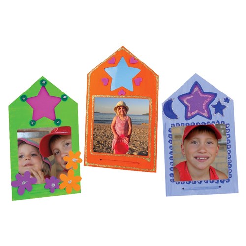 Bright 3D Wooden Star Cutout Frames