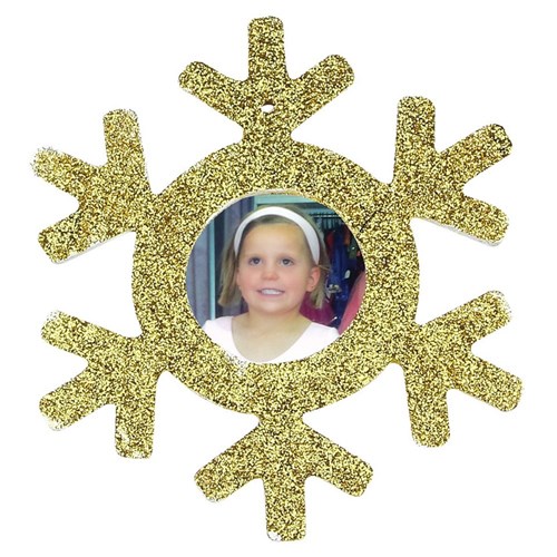 Wooden Christmas Snowflake Frame