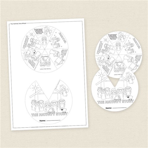 45 Nativity Wheel Printable Full School Info