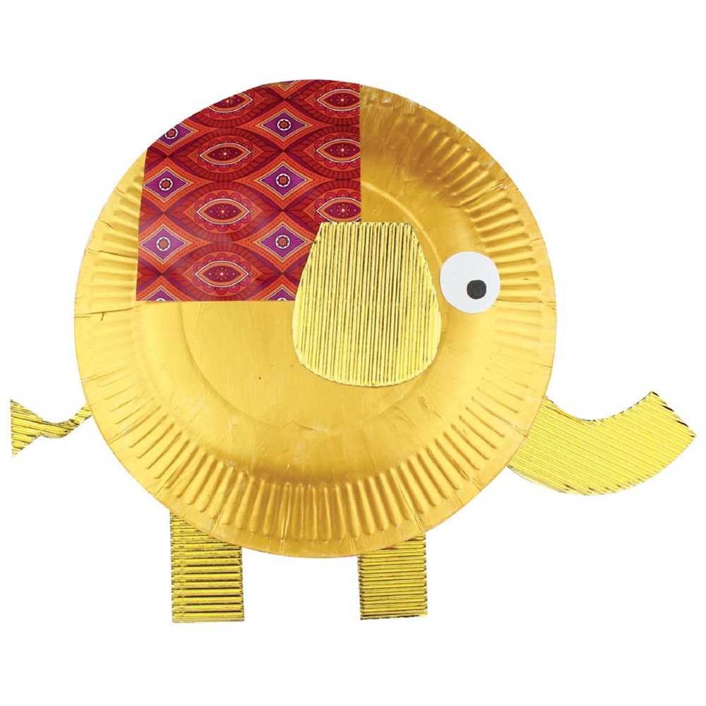 Paper Plate Elephant Paper & Card CleverPatch Art & Craft Supplies