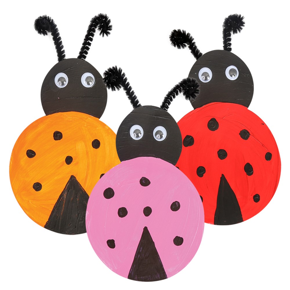 Cardboard Lady Bugs Paper & Card CleverPatch Art & Craft Supplies